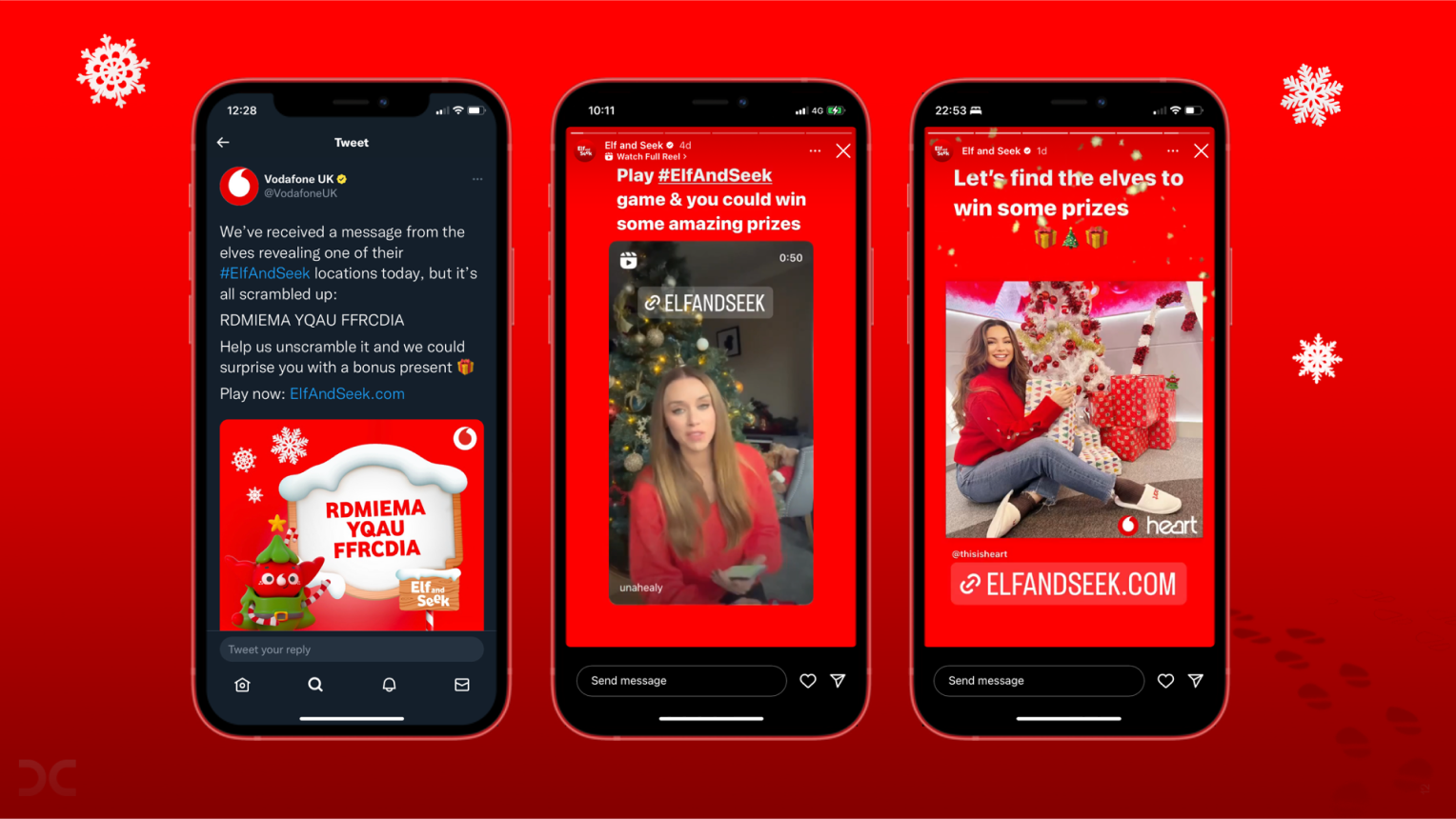 Vodafone Elf and Seek Christmas Mobile Campaign