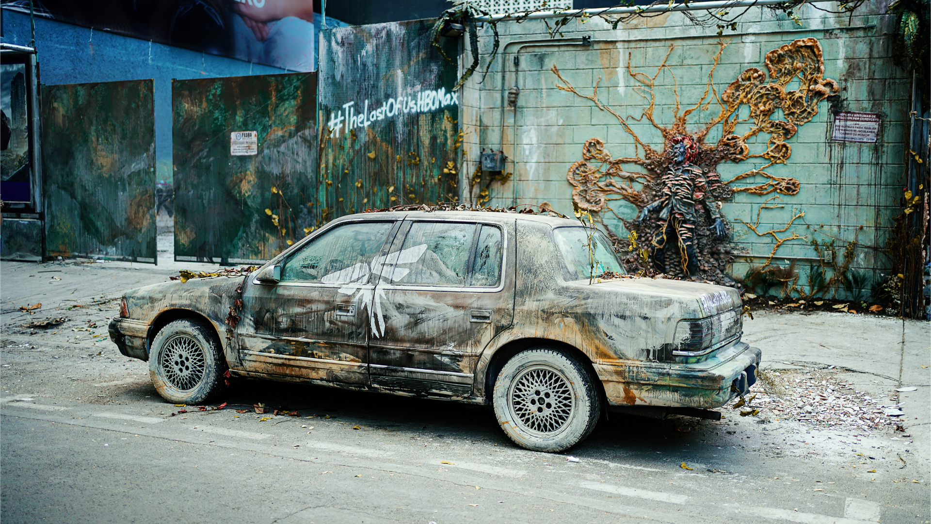 HBO's The Last Of Us Billboard Car on Street
