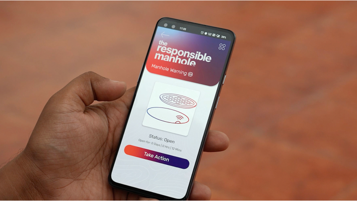 The responsible manhole mobile phone application