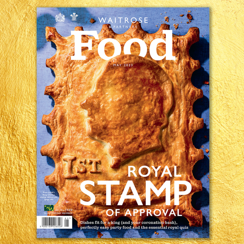 Waitrose Food Magazine Cover Royal Stamp 